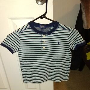 Polo by Ralph Lauren Kids Navy Striped Polo Shirt